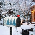 thumbnail image 2 of Christmas Mailbox Covers Magnetic Standard Size 21x18 inch Blue Xmas Tree Mailbox Cover Merry Christmas Mail Box Wrap for Garden Outdoor Yard Decor, 2 of 6