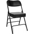 thumbnail image 5 of XL Series 5-Piece Folding Card Table and 2 in Ultra-Padded Vinyl Chair Set, 38 in Oversized Game Table, Black, 5 of 5