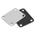 thumbnail image 3 of 2 Pcs Guitar Metal Neck Plates with Plastic Mat for Strat Tele Style Electric Guitar Replacement, Chrome, 3 of 7