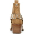 thumbnail image 3 of Sam Edelman Bellamie Camel Stacked Heel Squared Toe Pull On Fashion Ankle Boots (Camel, 7), 3 of 3