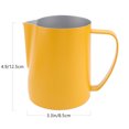 thumbnail image 2 of Coffee Cup Stainless Steel Storage Cup Coffee Container for Home Store (Yellow, 600ml), 2 of 7
