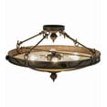 thumbnail image 6 of Meyda Tiffany 149758 Arabesque 4 Light 28" Wide Semi-Flush Bowl Ceiling Fixture - Copper, 6 of 7