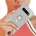 thumbnail image 2 of for Galaxy S22 Ultra Makeup Mirror Case for Women Girls Luxury Bling Glitter Rhinestone Cover with Shiny Crystal Diamond Finger Ring Stand Holder Cute Girly Cases for Galaxy S22 Ultra Silver, 2 of 6