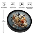 thumbnail image 3 of Shivering 9.8 Inches Wall Clock, Silent Non-Ticking Round Digital Clock, Battery Operated, Easy to Read for Bedroom Living Room Kitchen Bathroom Decoration., 3 of 6
