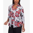 thumbnail image 6 of Alfred Dunner Womens Petite Stamped Floral Two For One With Necklace, 6 of 6