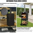 thumbnail image 6 of EastVita Outdoor Pizza Oven,Wood Fired Pizza Maker,Portable Patio Pizza Oven with Pizza Stone,Peel,Grill Rack,Wheels,Cover,Black, 6 of 7
