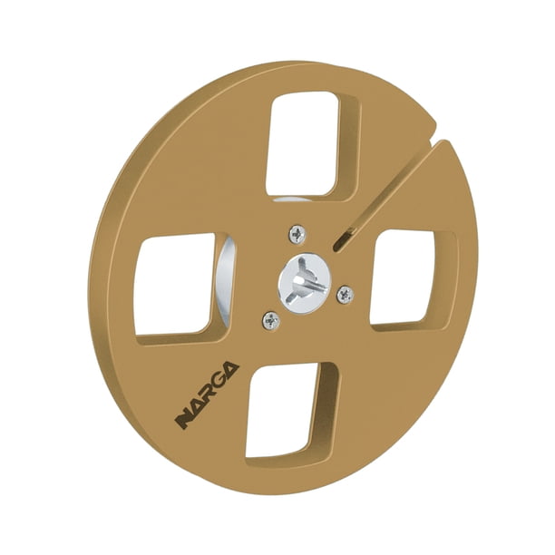 Matsuzay El reemplazo del carrete de cinta del carrete abierto de la aleación de aluminio de 5 pulgadas para el carrete vacío del reproductor Sistemas de cine en casa Oro