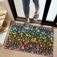 thumbnail image 2 of Bohemian Retro Floral Non-Slip Entryway Door Mat,Boho Indoor Decor Durable Low Plush Door Mat,Washable Welcome Rug for Patio Hallway Home Decor 20x32 Inches, 2 of 7
