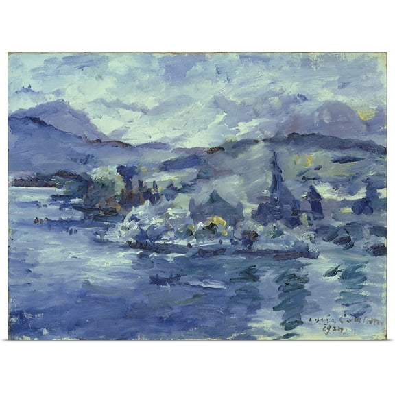 Great BIG Canvas | Rolled Lovis (1858-1925) Corinth Poster Print entitled Afternoon on Lake Lucerne, 1924