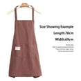 thumbnail image 2 of TELOLY Apron with Functional Pockets, Sleeveless and Spacious Kitchen Aprons for Women with Pockets, Durable Work Aprons for Cooking,Comfortable Cotton Linen Aprons for Men, 2 of 5