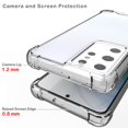thumbnail image 3 of Clear Case for Galaxy S21 Ultra 5G, Transparent [Aquaflex] Semi-Flexible TPU [Shock Absorbing] Cover for Samsung Galaxy S21 Ultra 5G Phone (SM-G998), 3 of 7