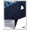 thumbnail image 4 of Sudadera con capucha de forro polar PUMA para niños de 8 a 16 años, color azul marino, 4 of 7