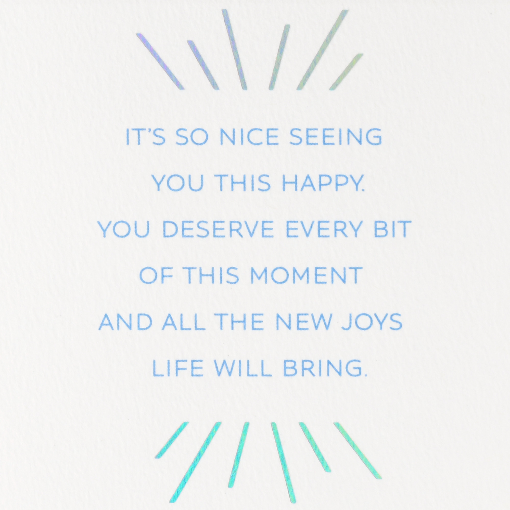 Hallmark Congratulations Card (You Deserve This Happiness)