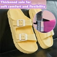 thumbnail image 3 of Women’s Comfortable Footbed Sandals Flat Slid Adult Female Cut Flip-flops Chunky Heel Sandals for Women Summer Shoes, 3 of 8