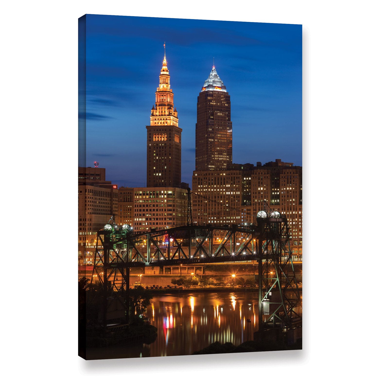 ArtWall Cody York "Cleveland 14" Floater Framed Gallery-Wrapped Canvas