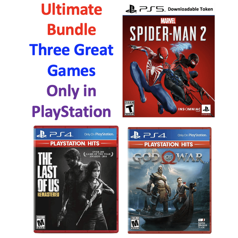2023 PS5 Disc Edition Bundle: Spider-Man 2, God of War, The
