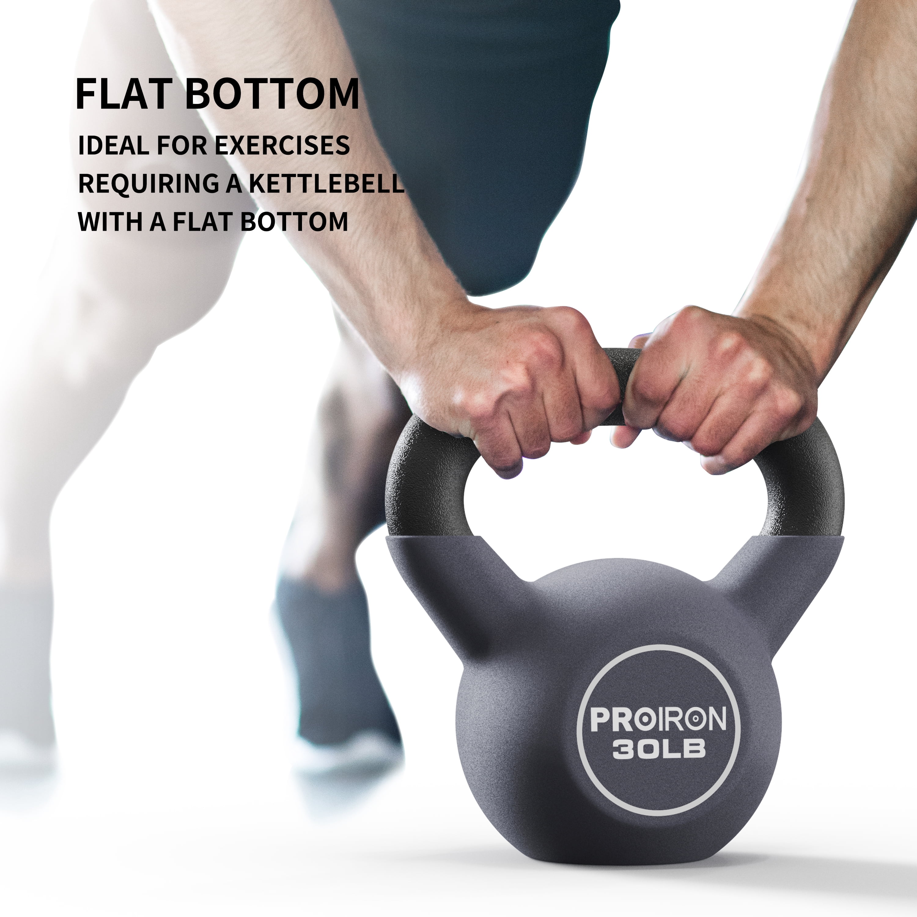 PROIRON Neoprene Coated Kettlebell 30Lb, Single