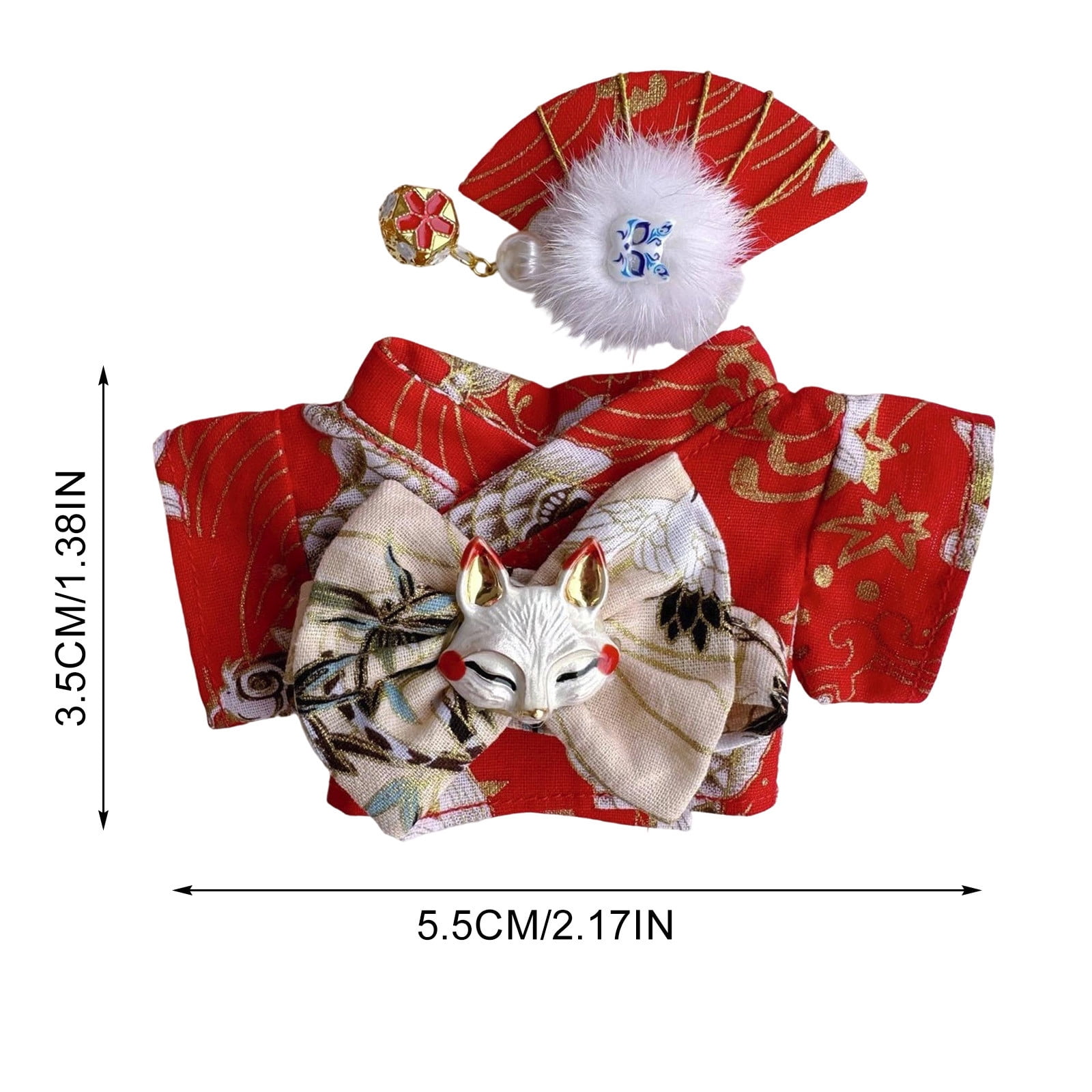 Kimono Rose Pour Poupées De 17 Cm – Tenue Détaillée Avec Accessoires Cheveux, Vêtement De Rechange