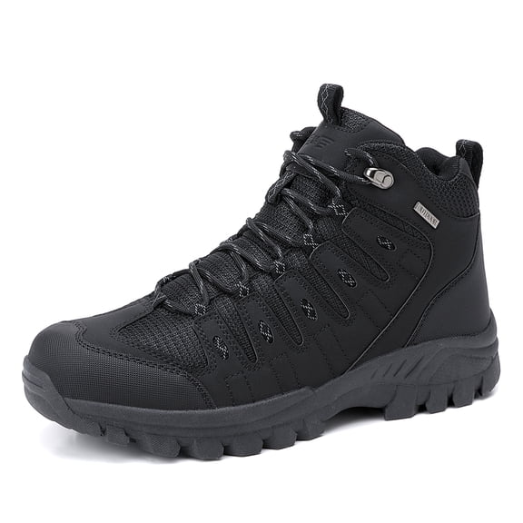 LASUDRAA Men's Hiking Boots Non-Slip Lightweight Ankle-High Boots Breathable Hiker Trekking Shoes