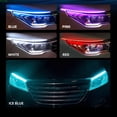 thumbnail image 4 of Paquete de 2 luces led de color drl para coche, tira de luces led de flujo secuencial rgb, faros multicolor impermeables de circulación diurna, 4 of 4