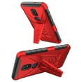 thumbnail image 5 of Compatible for Cricket Icon 3 Case, At&t Motivate 2 Case with Holster Belt Clip Heavy Duty Shockproof Protective Phone Cover with Kickstand [Red], 5 of 7