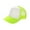 Fluorescent Yellow + White, variant on Unisex Summer Breathable Plain Mesh Baseball Cap Adjustable Snapback Sunhat