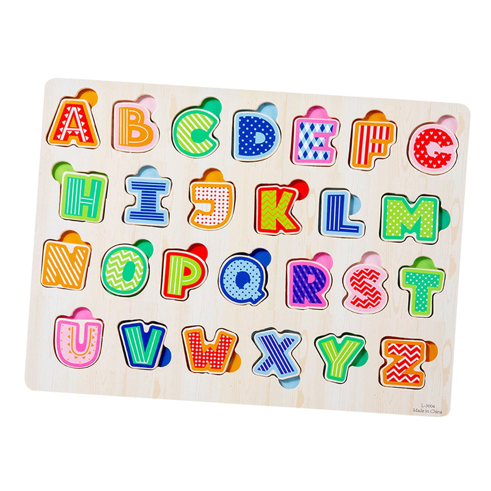 M☻L lionlar Abc Puzzle Wooden Alphabet Puzzle for Boys Girls