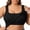 Black-1, variant on Women Plus Size Tank Tops with Built in Bra Tops for Large Bust Summer Sleeveless Basic Tank Top Ribbed Fitted Shirts