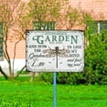 thumbnail image 4 of QTOCIO Personalized Garden Floral Art Find My Souls Custom Classic Metal Sign, 4 of 9