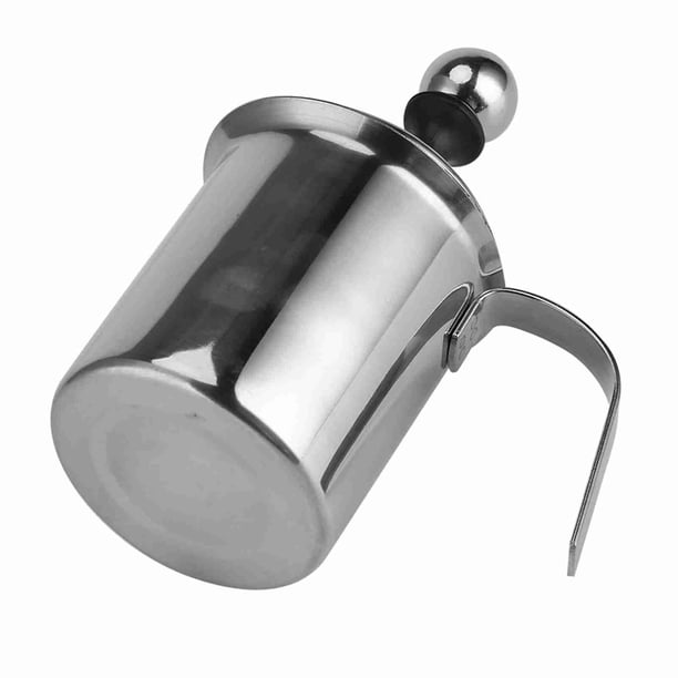 Espumador De Leche, 400ml/800ml Espumador De Leche Manual De Acero Inoxidable Espumador De Café De Doble Malla Batidora Batidora