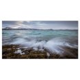 thumbnail image 2 of Vagues Éclaboussant des Rochers en Norvège - Uvre d'Art Moderne sur Toile, 2 of 3