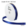 thumbnail image 2 of Unique Bargains 0.79' x 100 Yards Double Face Decorate Crafts Roll Satin Ribbon Dark Blue, 2 of 5