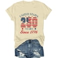 thumbnail image 4 of MEICHEN 250th Anniversary USA Shirt Womens States 250th T Shirt 1776 American Flag Graphic Tee 4 of July Top Summer 4th of July Tops, 4 of 5