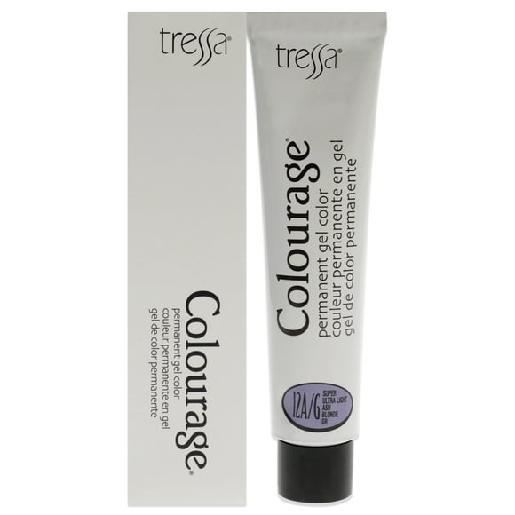Tinte permanente en gel Colourage - Rubio ceniza ultraclaro 12AG de Tressa para unisex - Tinte para cabello de 2 oz Tressa Color de pelo 2 oz