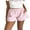 Pink, variant on Michellecmm Women's Summer Plaid Print Shorts Elastic High Rise Lounge Shorts