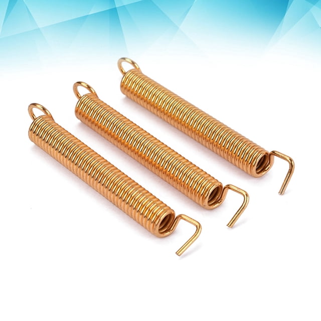 OUNONA 3Ud Resortes Para Puente Tremolo De Guitarra Eléctrica En Acero Dorado