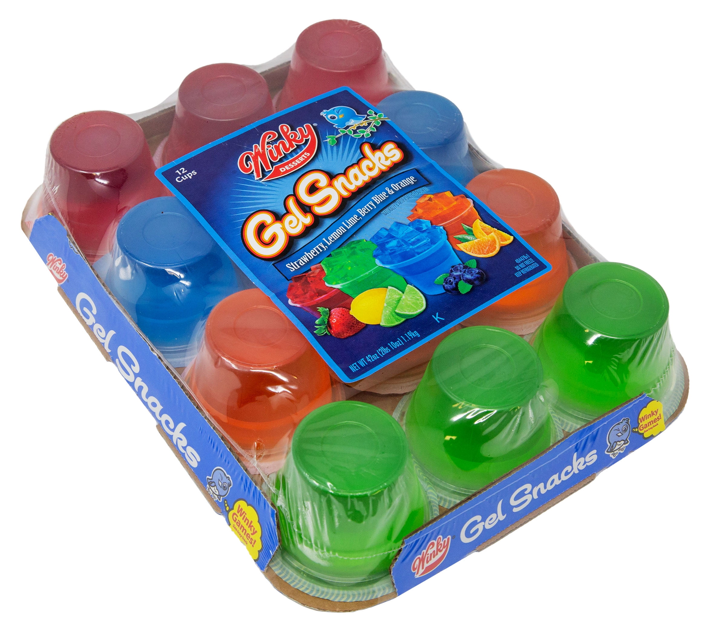 Winky Brand Gelatin 42 oz (12 Pack 3.5 oz)