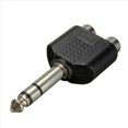 thumbnail image 2 of 6piezas 6.35 mm 1/4 Pulgada EstéReo Macho una 2 Convertidor de Adaptador de Audio Doble y Hembra y Divisor, 2 of 5
