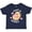 Navy Blue, variant on Inktastic Valentines Day Pugs and Kisses with Pink Hearts Boys or Girls Toddler T-Shirt