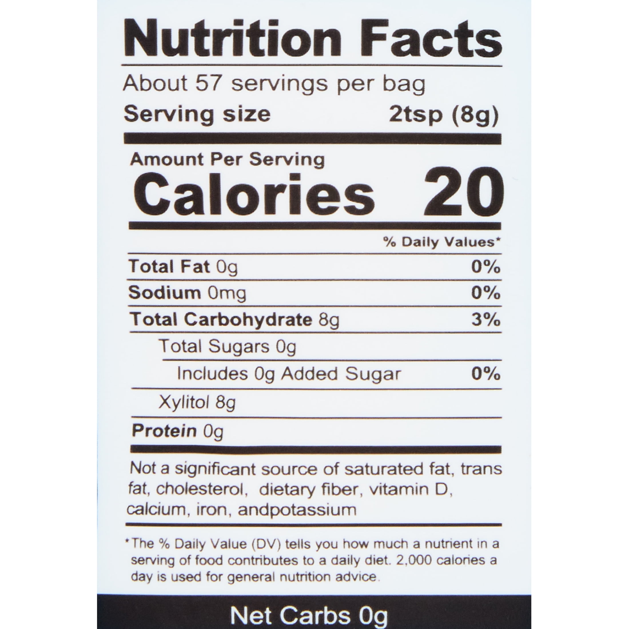 Health Garden Real Birch Xylitol All Natural Sweetener, 1.0 LB