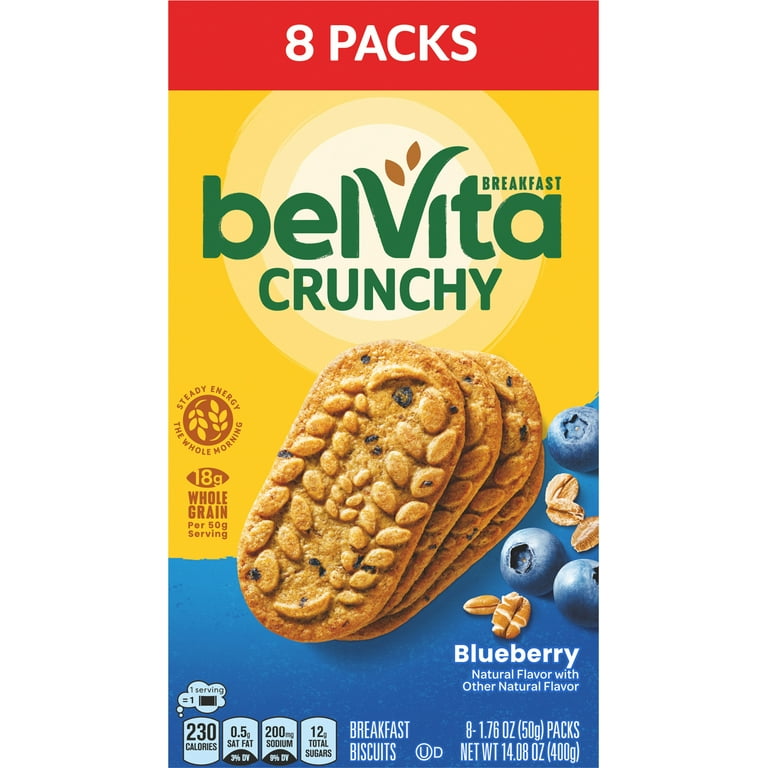 Belvita Crunchy Chocolate Breakfast Biscuits, 1.76 oz, 5 count