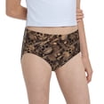thumbnail image 6 of Pofeuu Brown Camouflage Skull Print Soft Cotton Underwear Girls'Briefs Soft Undies, 6 of 7