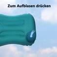 thumbnail image 4 of Almohada Inflable, Almohada para Acampar, Almohada De Viaje Prensa Manual Inflable - Almohada Práctica para Acampar, Al Aire Libre, Mochilero, para Automóvil, Avión, Playa - Ideal para Vacaciones,, 4 of 7