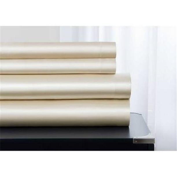 Sobel Westex Majestic Elegance Satin Sheet Set Ivory Queen Walmart