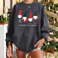 thumbnail image 1 of Mode Femme T-Shirt à Manches Longues Col Rond Automne Imprimé Noël Blouse Ample Chandail en Molleton, 1 of 5