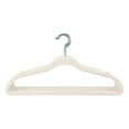 thumbnail image 3 of Simplify 10 Count Plastic Clothing Hanger in Ivory, 3 of 8