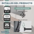 thumbnail image 3 of Soporte para TV 19"-45" Kashbill, Fácil Instalación, Distancia a Pared 60-185mm, 25kg, Brazo Articulado, Ajuste Vertical 15° -15°- Mod. 117, 3 of 6