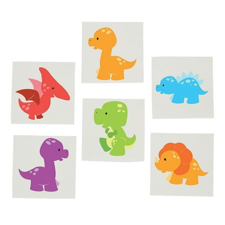 Little Dino Tattoos - 72 Count