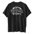 thumbnail image 3 of Tops Cortos para las Mujeres, Doble Cara Impreso Cuello Redondo Gota Hombro Camiseta, Top Estirable Casual, 3 of 5