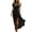 Black, variant on High-Low Maxi Dress for Women V-Neck Ruffle Trim Short Sleeve Dresses Flowy Boho Casual Vacation Sundress Green S